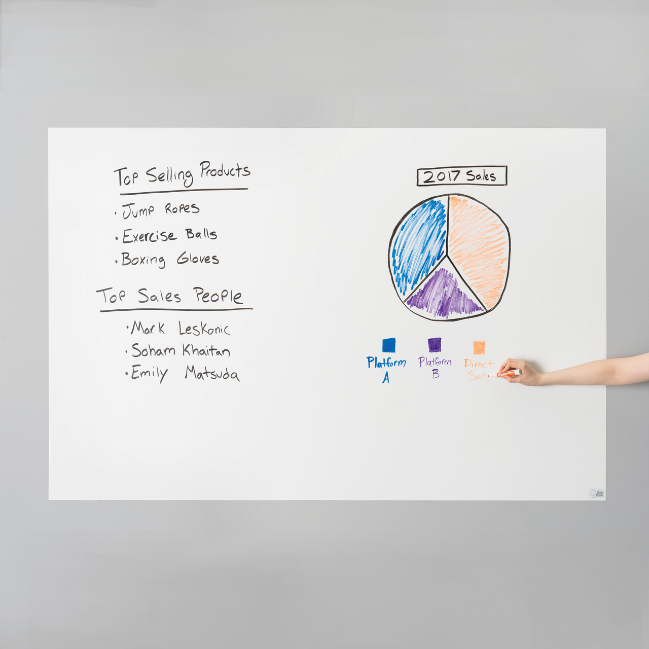 Premium Think Board XL -Custom Sized Whiteboards - Buy Premium ...